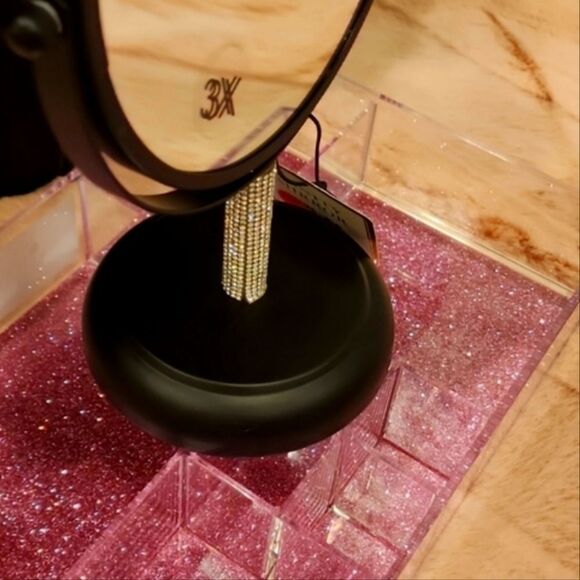 Chateau Rhinestone Encrusted Vanity Table Mirror - Picture 5 of 10